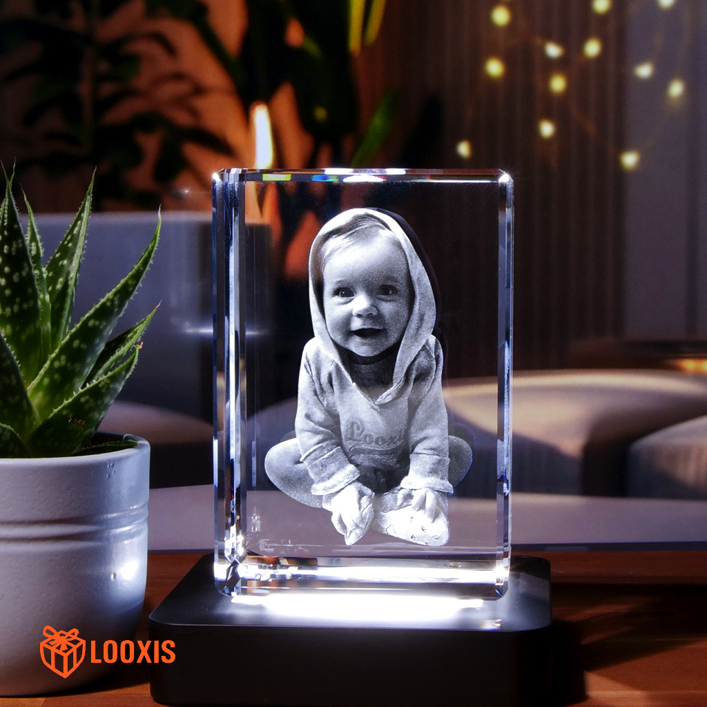 3D-Glasfoto AURA DEEP L, hochformatig