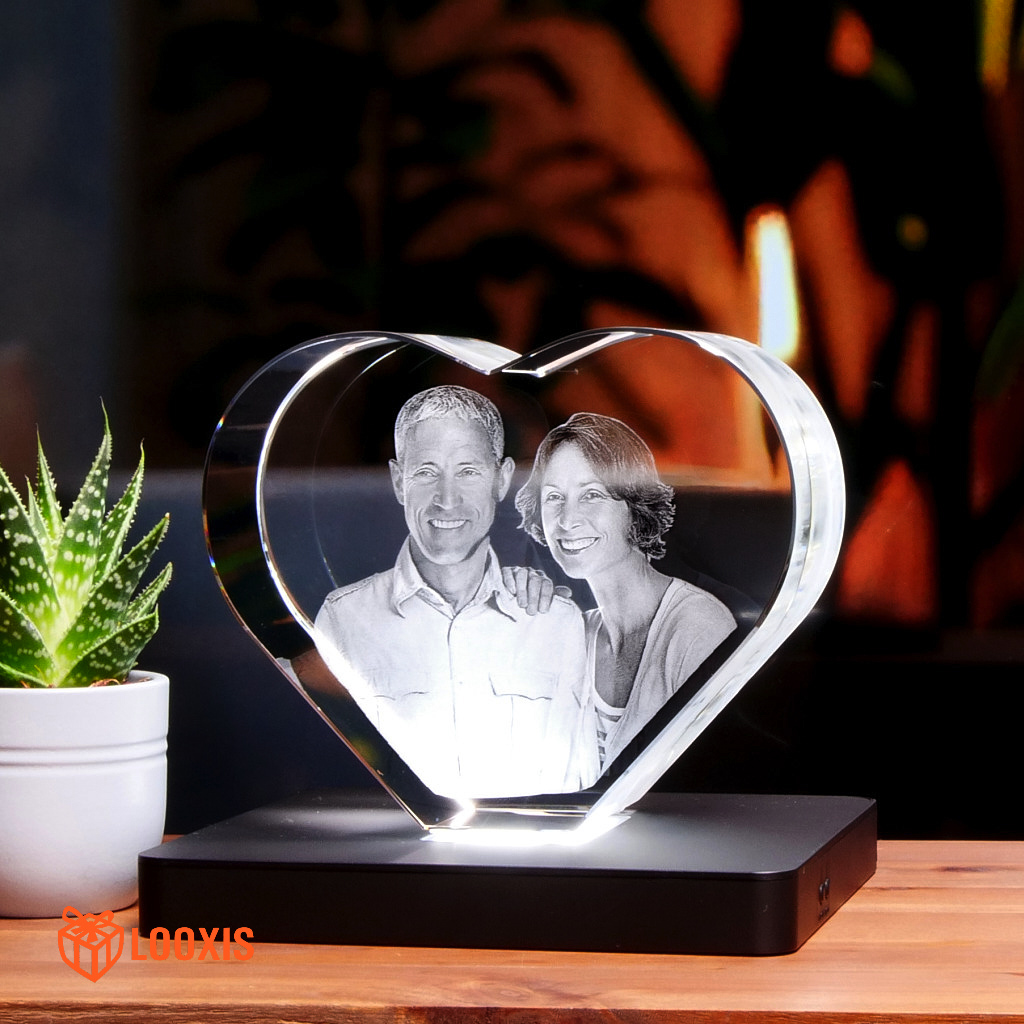 3D-Glasbild HERZ XL