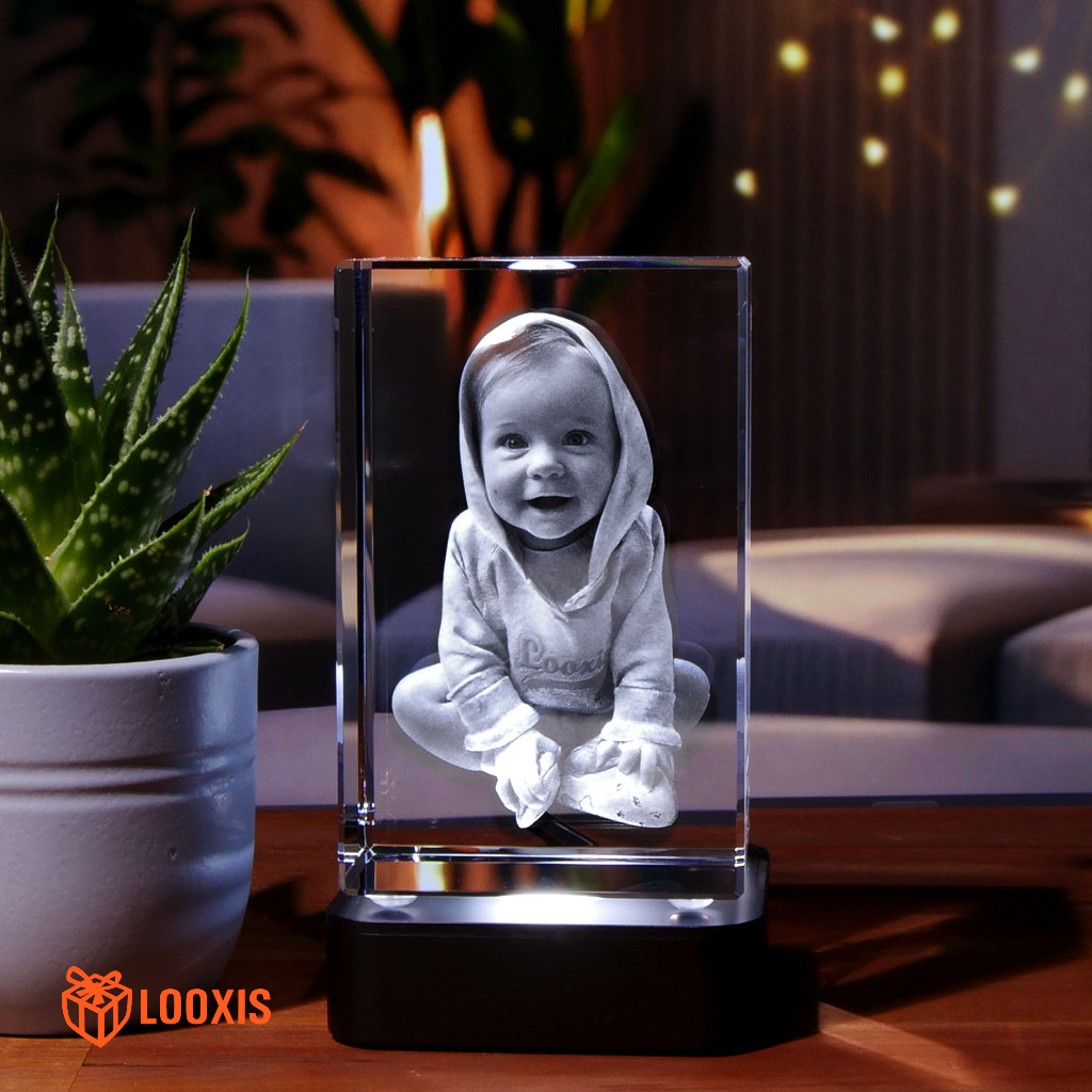 3D-Glasbild - AURA RISE M, hochformatig